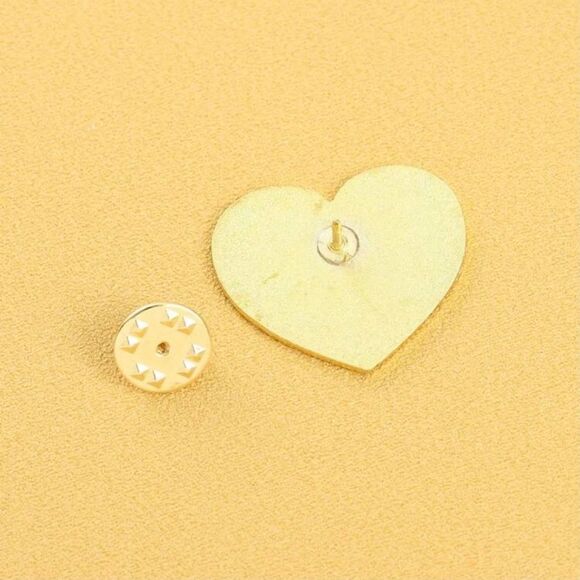 Dog Mom Pink Heart Pin - Picture 3 of 4